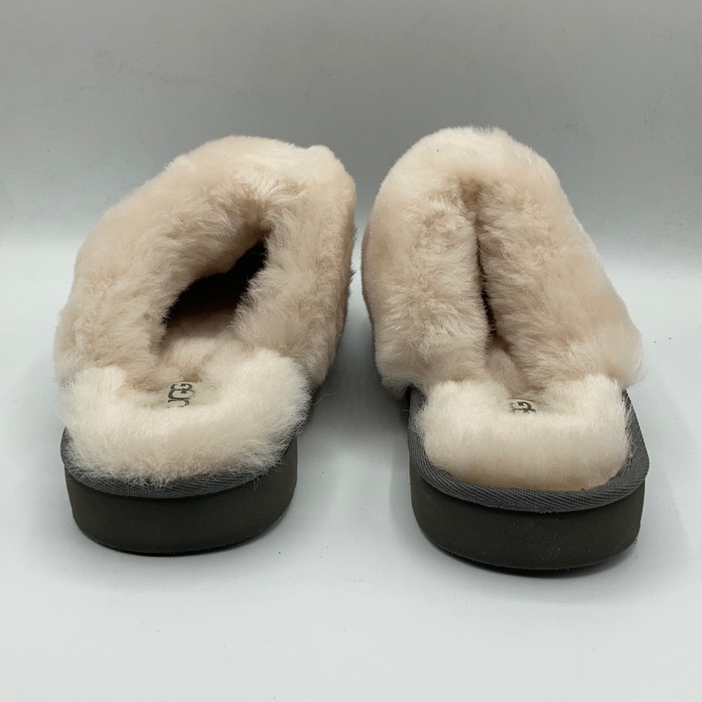 UGG W's Cozy Knit Grey Wool House Slippers - Picture 3 of 6